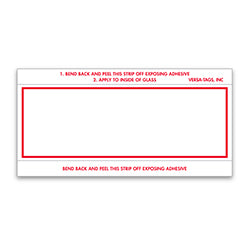 Stock No. Mini Signs - Red Border 250 / PK