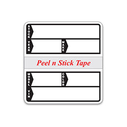 Poly Stock Sticker - White 250 / PK