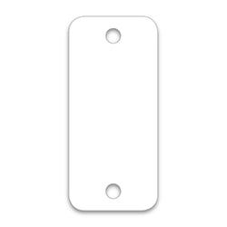 Poly Tag Key Tags - White BLANK 250 / PK