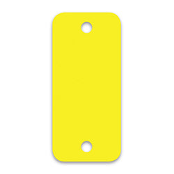 Poly Tag Key Tags - Yellow BLANK 250 / PK