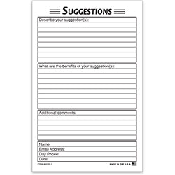 Suggestion Cards 50 / PK