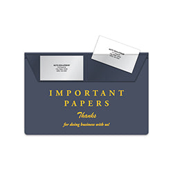 Vinyl Document Wallets 50 / PK