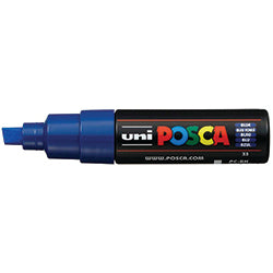 Windshield Markers - Small Posca - 1/4" Tip - Blue 1 / PK