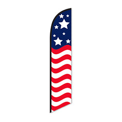 Swooper Banners - American Flag 8 Stars 1 / PK