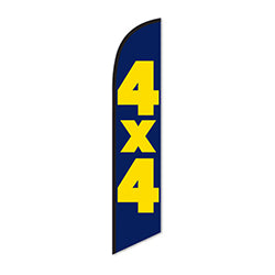 Swooper Banners - 4 x 4 1 / PK