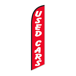 Swooper Banners - Used Car Red/White 1 / PK