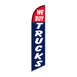 Swooper Banner - WE BUY TRUCKS - Qty. 1 1 / PK