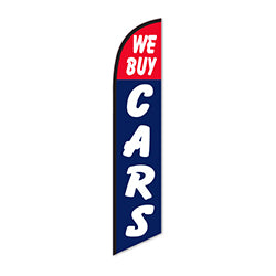 Swooper Banner - WE BUY CARS - Qty. 1 1 / PK