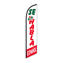 Swooper Banner - SE HABLA ESPANOL - Qty. 1 1 / PK