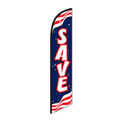 Swooper Banner - SAVE (Red White & Blue) - Qty. 1 1 / PK