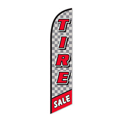 Swooper Banner - TIRE SALE (Checkered) - Qty. 1 1 / PK