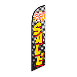 Swooper Banner - BLOW OUT SALE (Red & Yellow) - Qty. 1 1 / PK