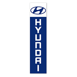 Flat Top Swooper Banner - HYUNDAI - Qty. 1 1 / PK