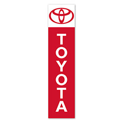 Flat Top Swooper Banner - TOYOTA - Qty. 1 1 / PK