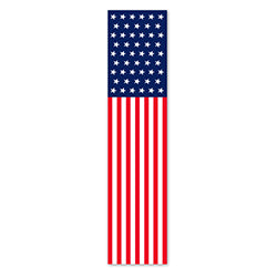 Flat Top Swooper Banner - PATRIOTIC US FLAG - Qty. 1 1 / PK