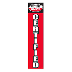 Flat Top Swooper Banner -CERTIFIED - Qty. 1 1 / PK