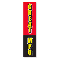 Flat Top Swooper Banner - GREAT MPG - Qty. 1 1 / PK