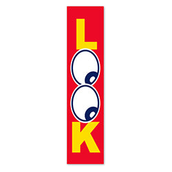 Flat Top Swooper Banner - LOOK - Qty. 1 1 / PK