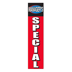 Flat Top Swooper Banner - MANAGERS SPECIAL- Qty. 1 1 / PK