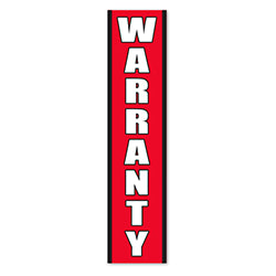 Flat Top Swooper Banner - WARRANTY - Qty. 1 1 / PK