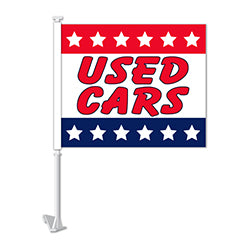 Clip-On Window Flags - Standard Flag - Used Cars 1 / PK