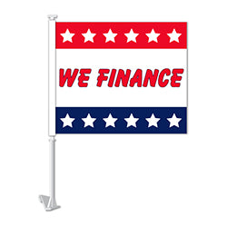 Clip-On Window Flags - Standard Flag - We Finance Stars 1 / PK