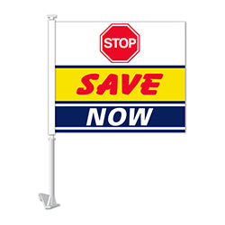 Standard Clip-On Flag - Stop Save Now - Qty. 1 1 / PK