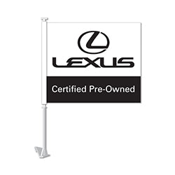 Manufacturer Clip-On Flag - Lexus Bl/W Certified Pre Owned 1 / PK