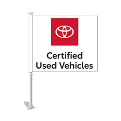 Manufacturer Clip-On Flag - Toyota Certified Used Vehicles 1 / PK