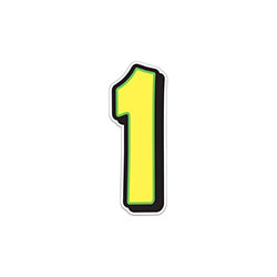 Giant Magnetic Number - Yellow with Green Border - 1 1 / PK