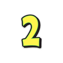 Giant Magnetic Number - Yellow with Green Border - 2 1 / PK