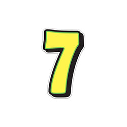 Giant Magnetic Number - Yellow with Green Border - 7 1 / PK