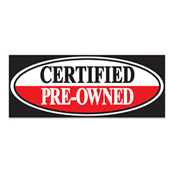 Windshield Banner - Certified Pre-Owned - Qty. 1 1 / PK