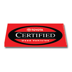 Windshield Banner - Toyota Certified 1 / PK