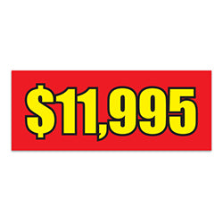 Windshield Banner - $11,995 Red 1 / PK