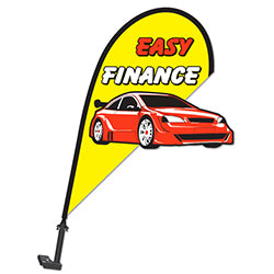 3D Clip on Paddle Flag - Easy Finance - Qty. 1 1 / PK