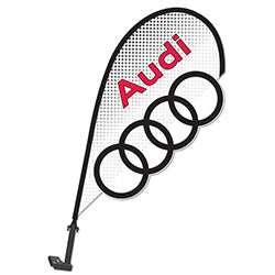 3D Clip on Paddle Flag - Audi - Qty. 1 1 / PK