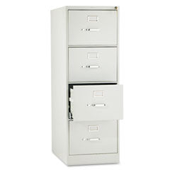 510 Series Vertical File, 4 Legal-Size File Drawers, Light Gray, 18.25" x 25" x 52"