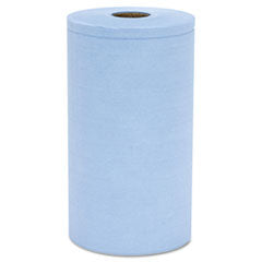 Prism Scrim Reinforced Wipers, 4-Ply, 9.75" x 275 ft, Unscented, Blue, 6 Rolls/Carton