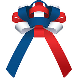 Car Bow - Patriotic Vinyl  30" 1 / BX