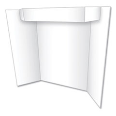 Two Cool Tri-Fold Poster Board, 24 x 36, White/White