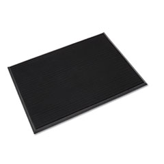 Mat-A-Dor Entrance/Antifatigue Mat, Rubber, 36 x 72, Black