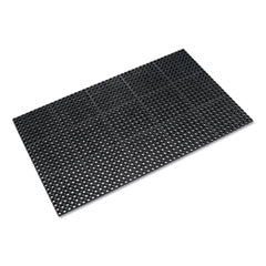 Safewalk Heavy-Duty Anti-Fatigue Drainage Mat, General Purpose, 36 x 60, Black