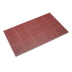 Safewalk Heavy-Duty Anti-Fatigue Drainage Mat, Grease-Proof, 36 x 60, Terra Cotta