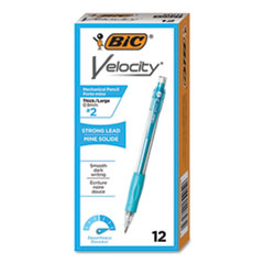 Velocity Original Mechanical Pencil, 0.9 mm, HB (#2), Black Lead, Turquoise Barrel, Dozen