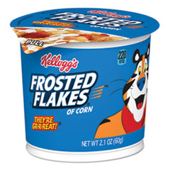 Breakfast Cereal, Frosted Flakes, Single-Serve 2.1 oz Cup, 6/Box