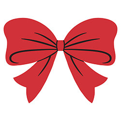 Window Sticker - Holiday Bow 12 / PK