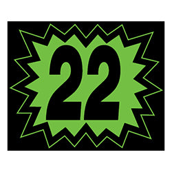 Window Sticker - Blasts - Black & Green - 2022 12 / PK