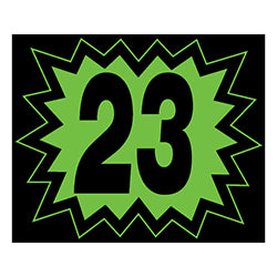 Window Sticker - Blasts - Black & Green - 2023 12 / PK