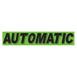 Flourescent Green & Black Slogan - Automatic 12 / PK
